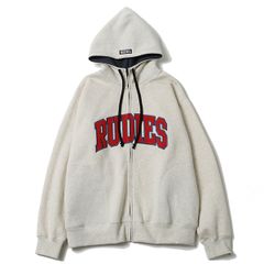 COLLEGE HIGHNECK ZIPHOOD-SWEAT
