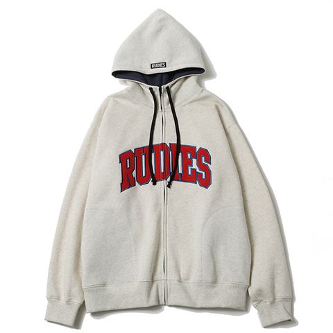 COLLEGE HIGHNECK ZIPHOOD-SWEAT