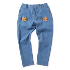 WバーガーとWポケットのセットのデニムパンツ