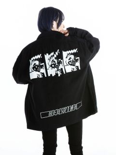 Pierrot Mask Blackdenim Jacket