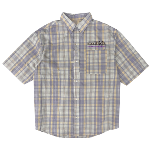 sd laid back color over size check shirts