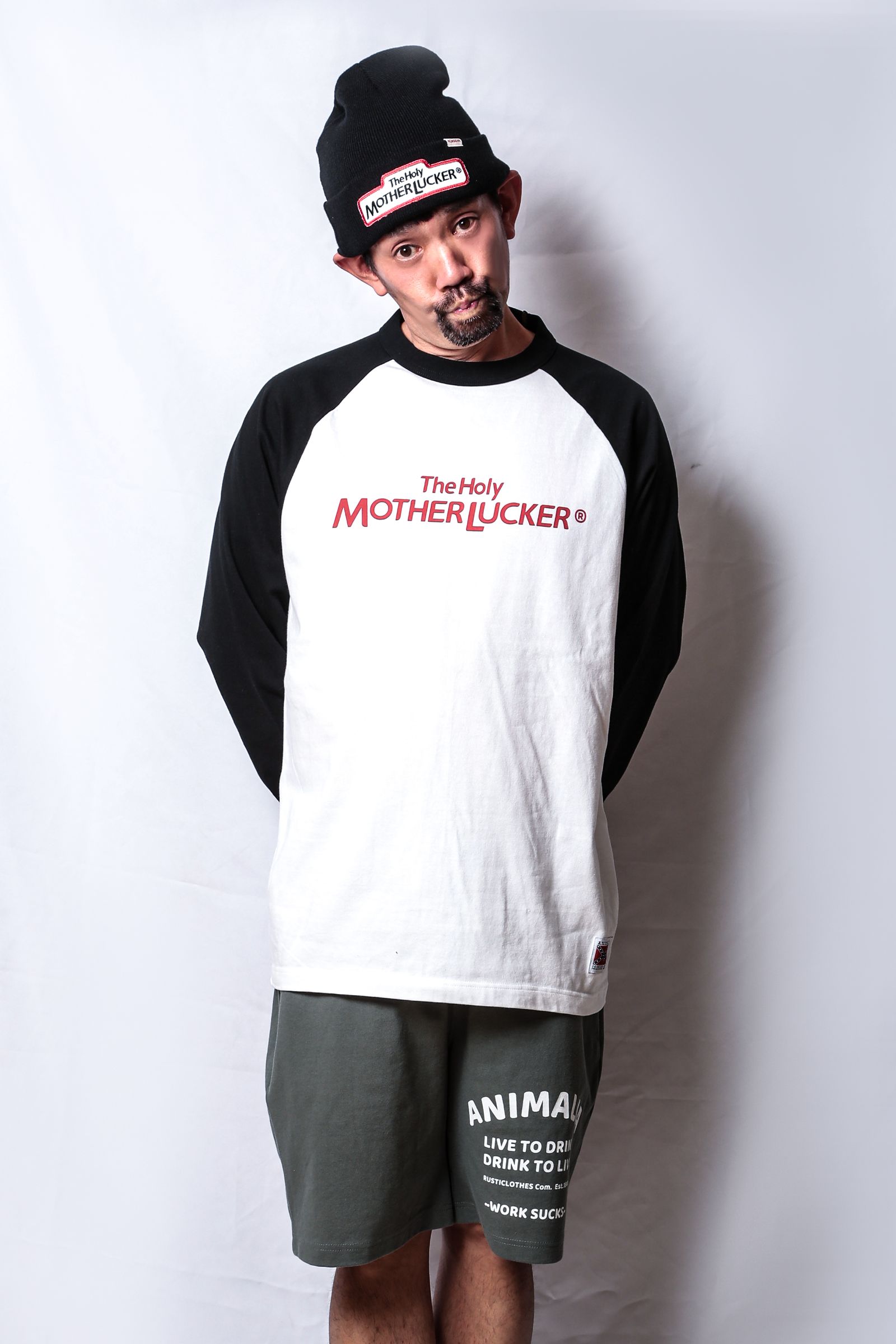 RAGLAN L/S  TEE - MOTHER LUCKER