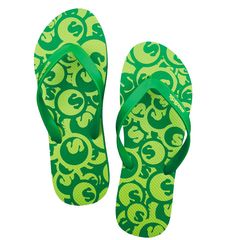 s-dot green beach sandal