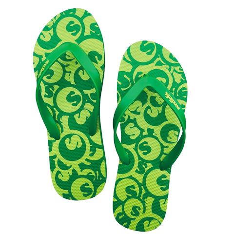 s-dot green beach sandal