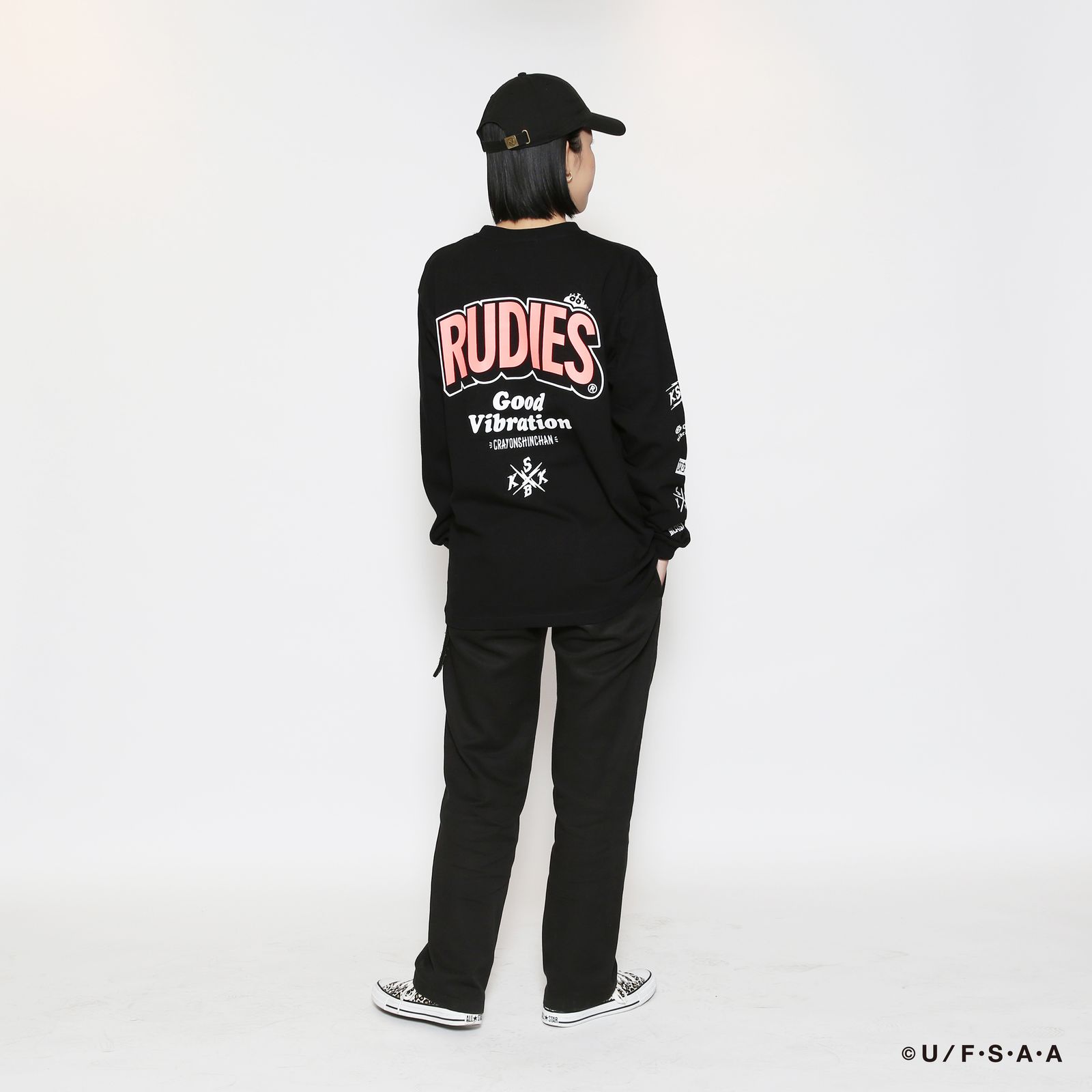 RUDIE'S×CRAYON SHINCHAN LOOK OUT LS TEE