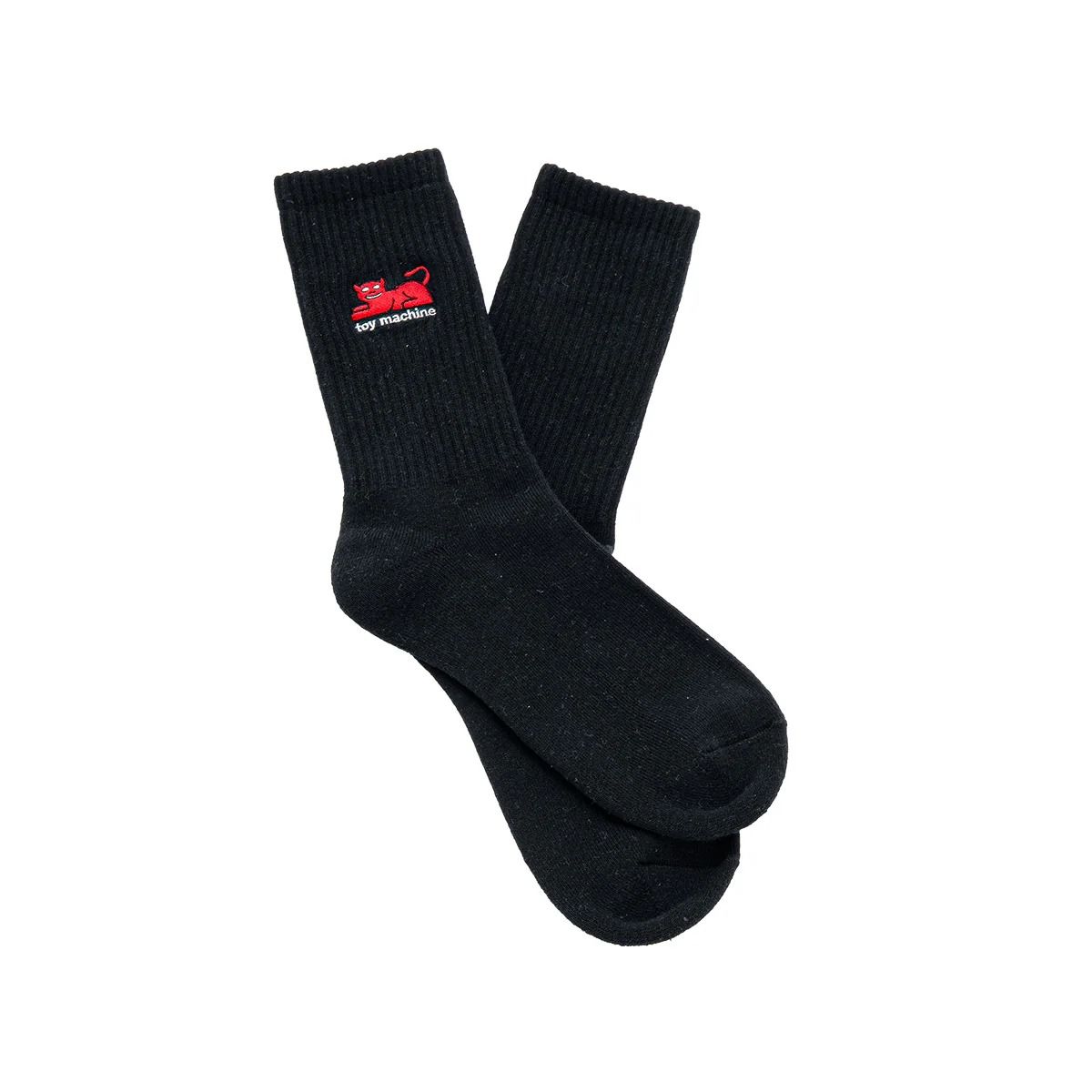 DEVIL CAT EMBROIDERED-SOCKS