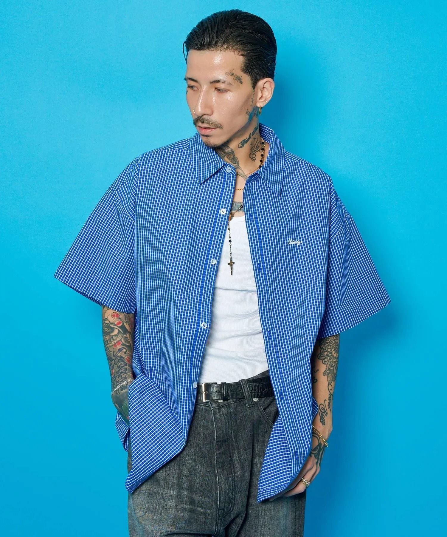 Essential mini check shirt