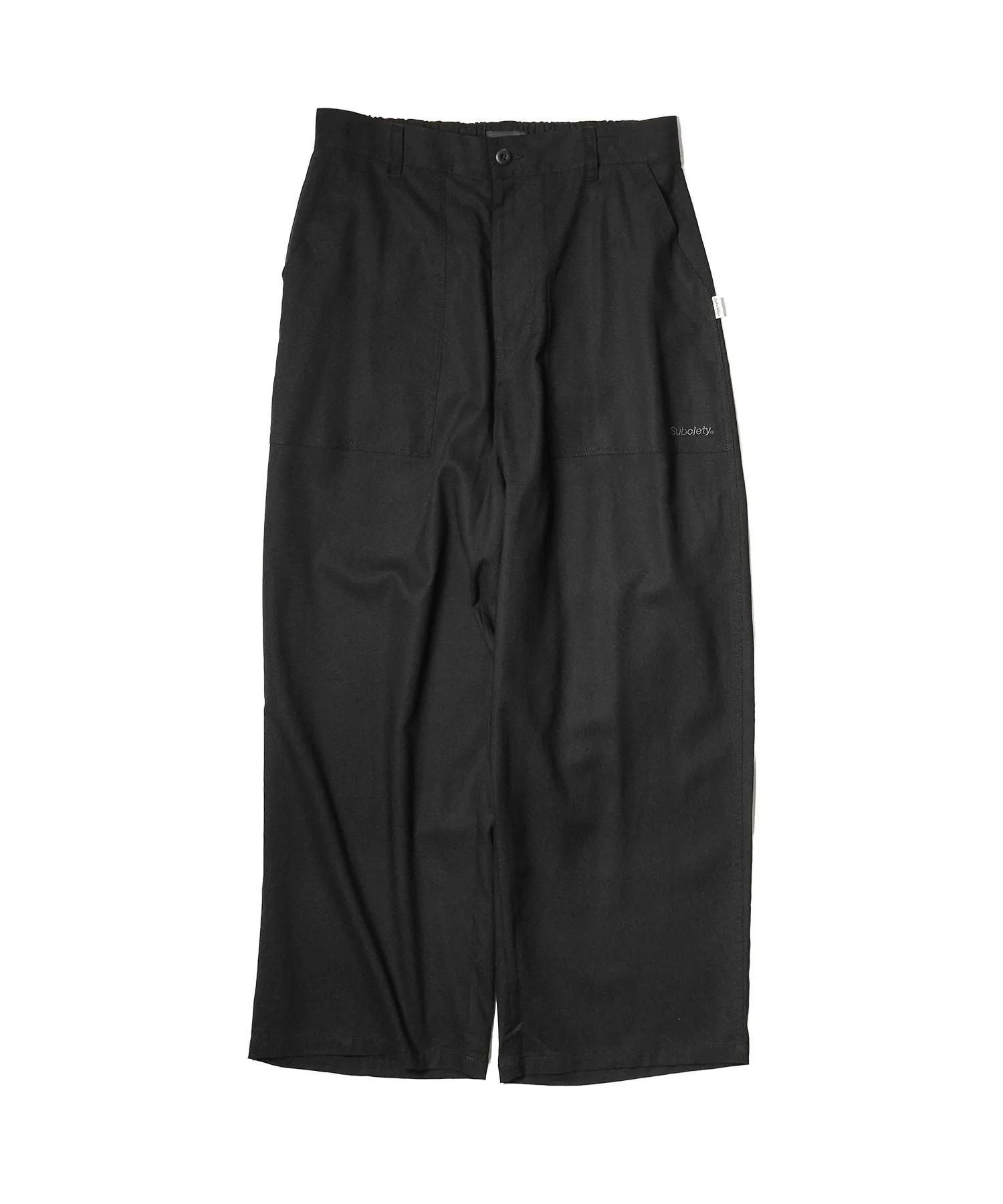 Linen blend baker pants