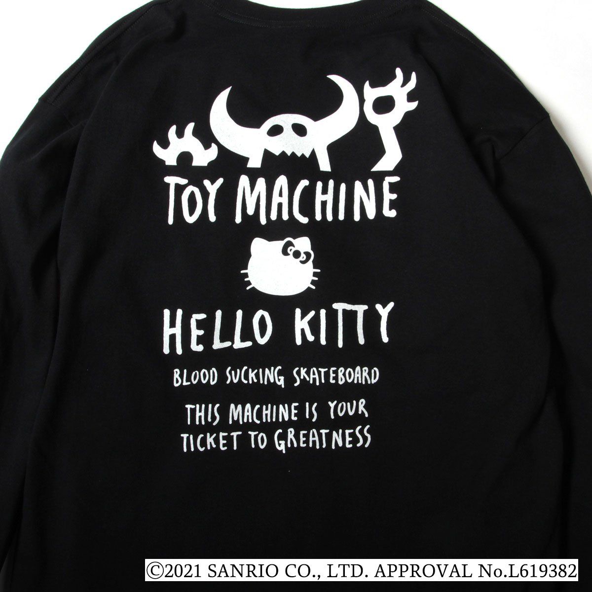 TOYMONSTER KITTY EMBROIDERY LONG SLEEVE-TEE