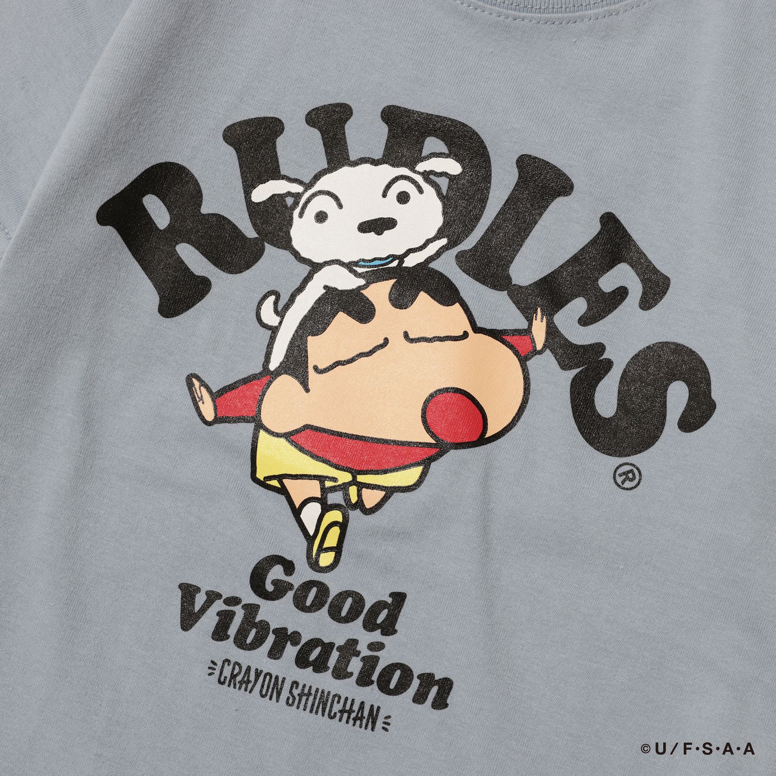 RUDIE'SxCRAYON SHINCHAN AIRPLANE KIDS TEE