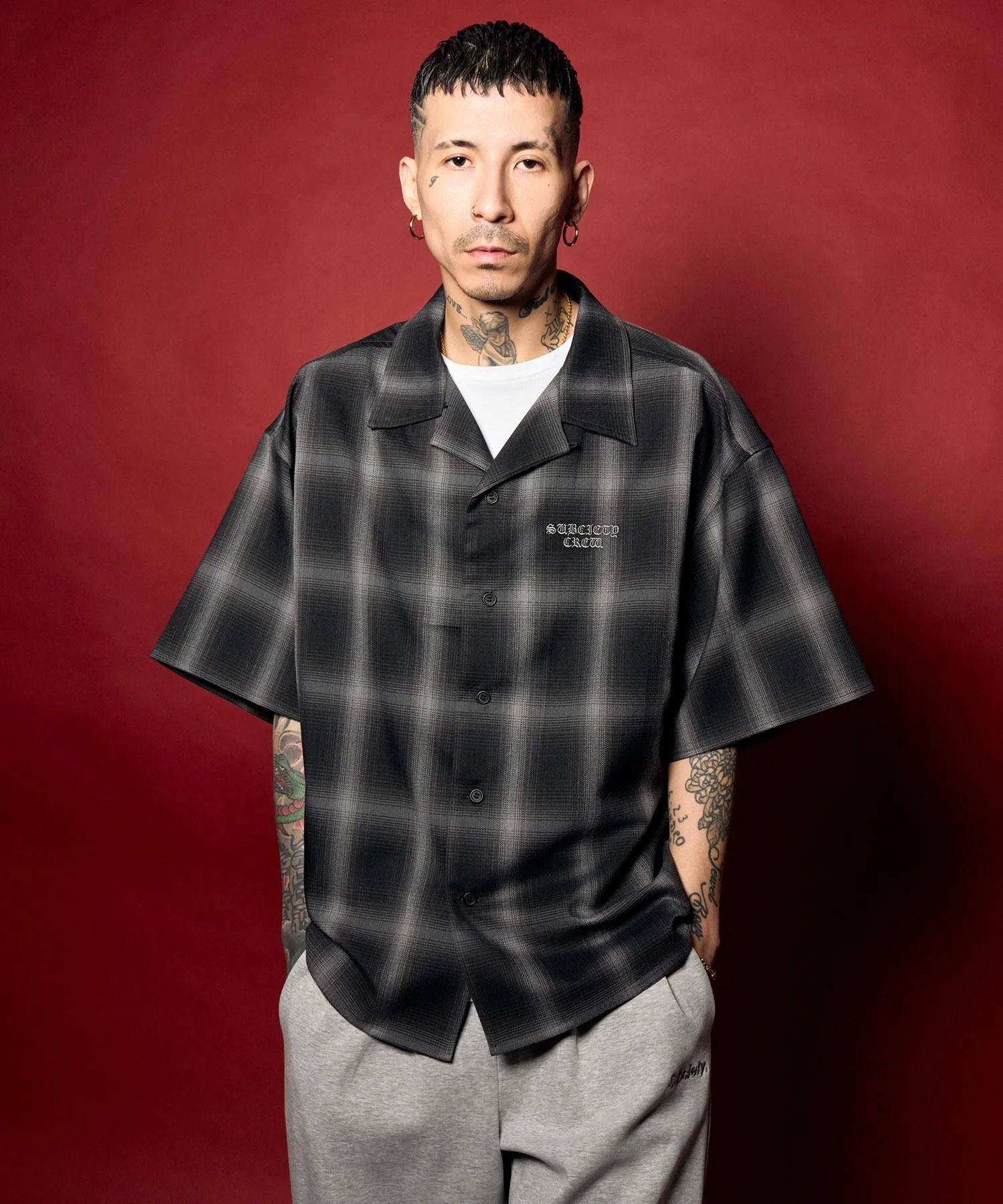 Ombre check shirt