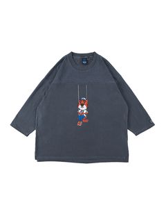 CREAM PIGMENT FOOTBALL-TEE