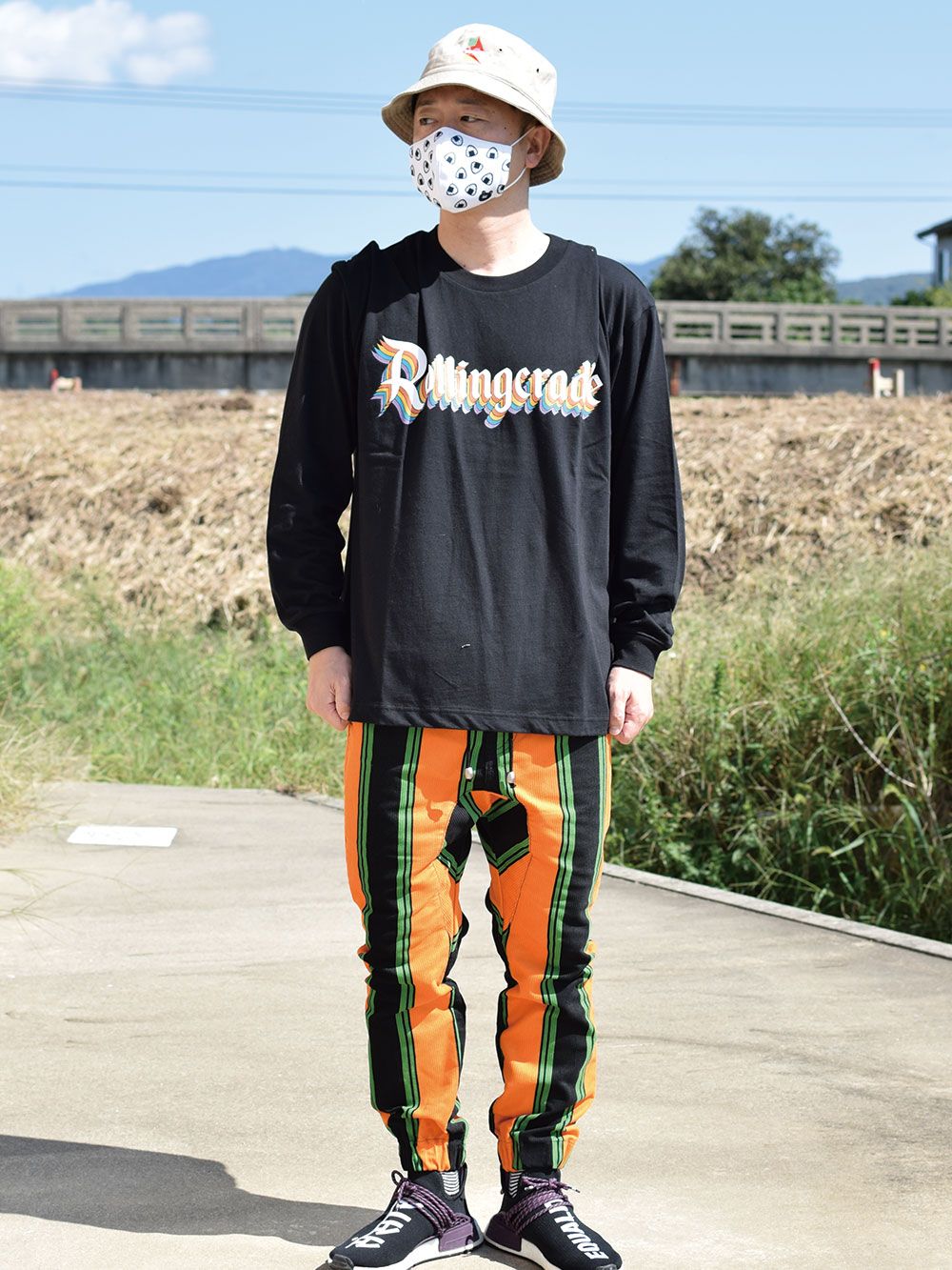 STRIPE CORDUROY JOGGER-PANTS