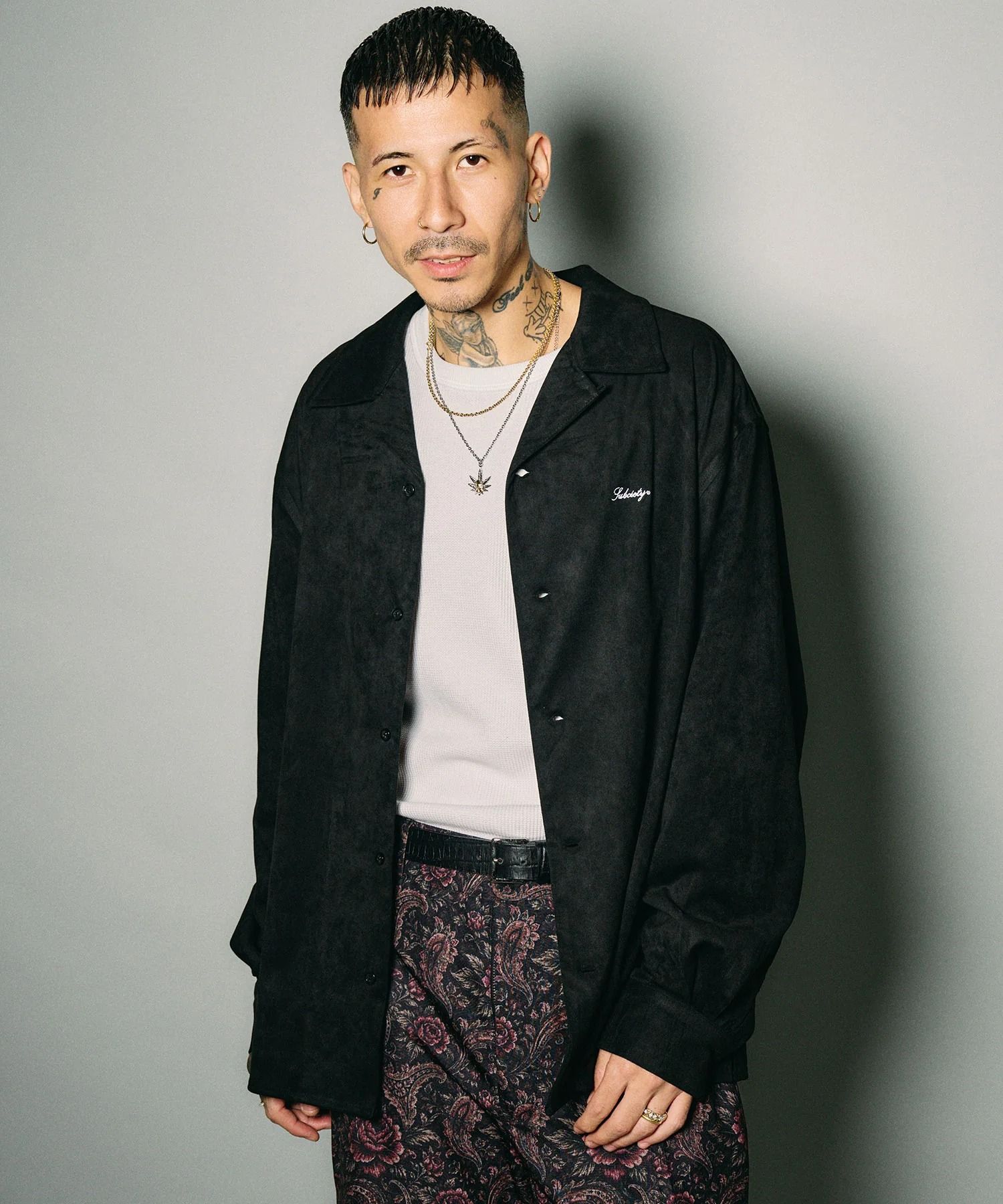 Essential faux suede shirt