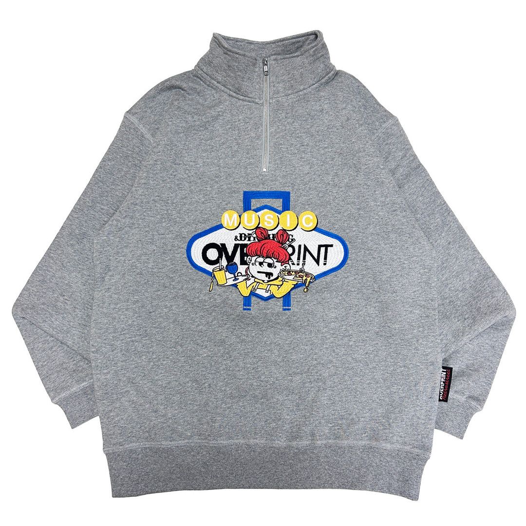 MUSIC&DINNING Half Zip pullover
