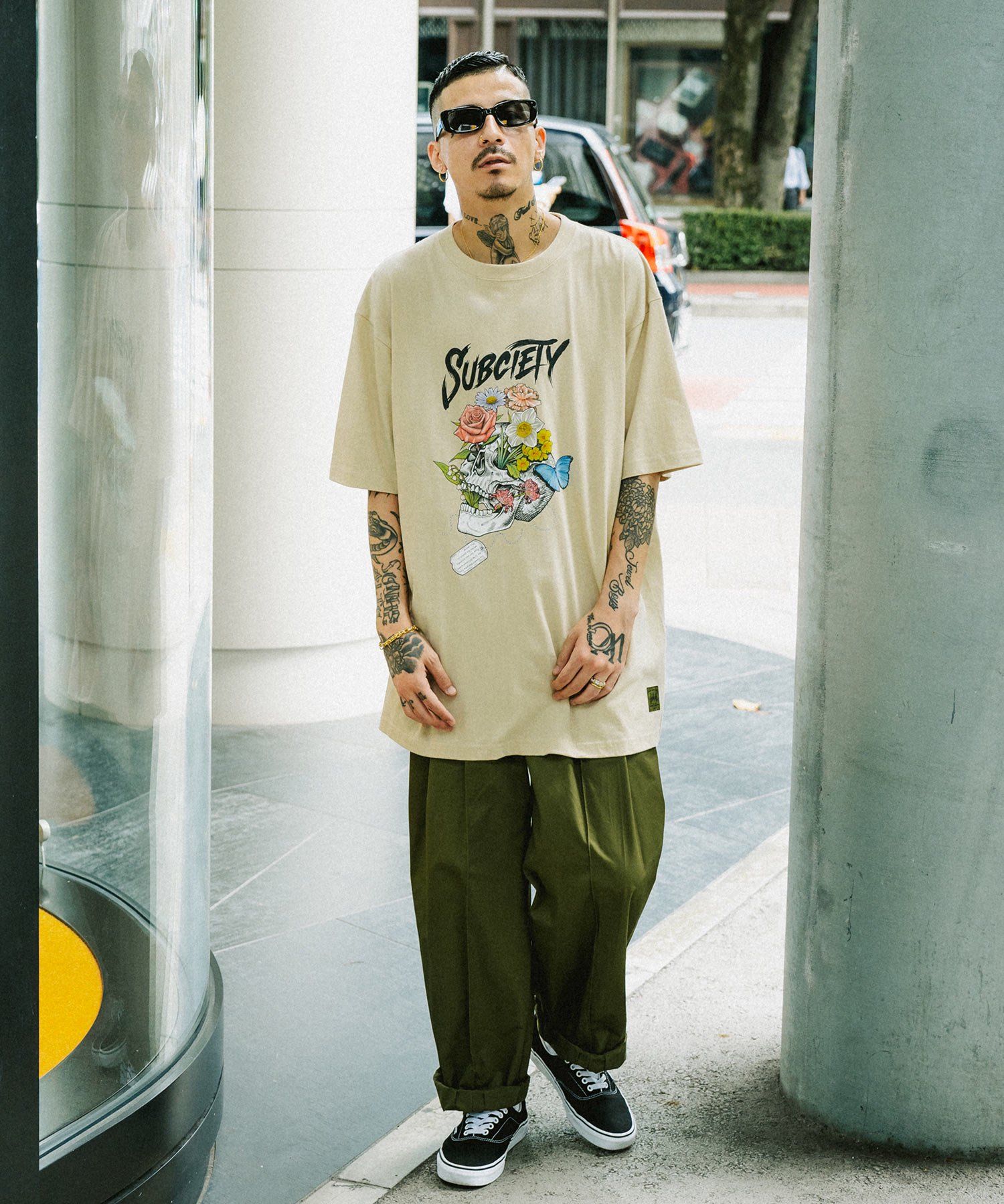 SKULL FLOWER-TEE