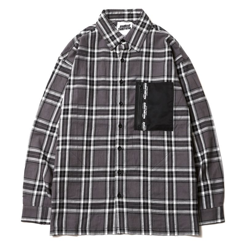 BLACK HEART CHECK-SHIRTS