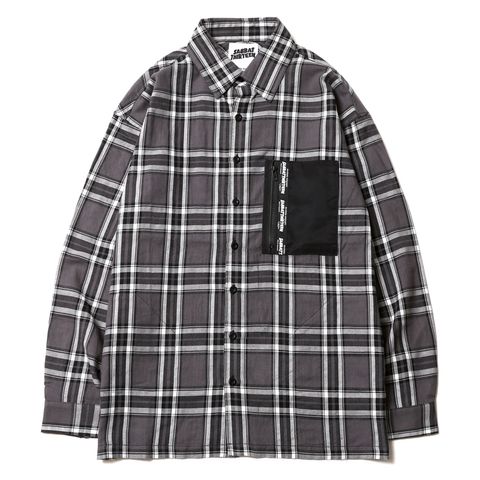 BLACK HEART CHECK-SHIRTS
