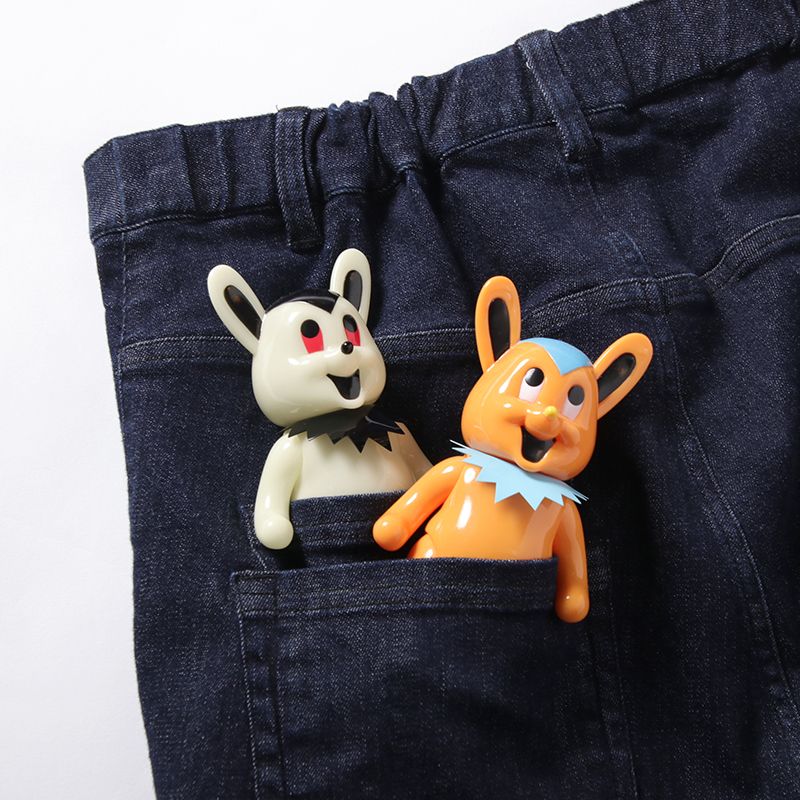WバーガーとWポケットのセットのデニムパンツ