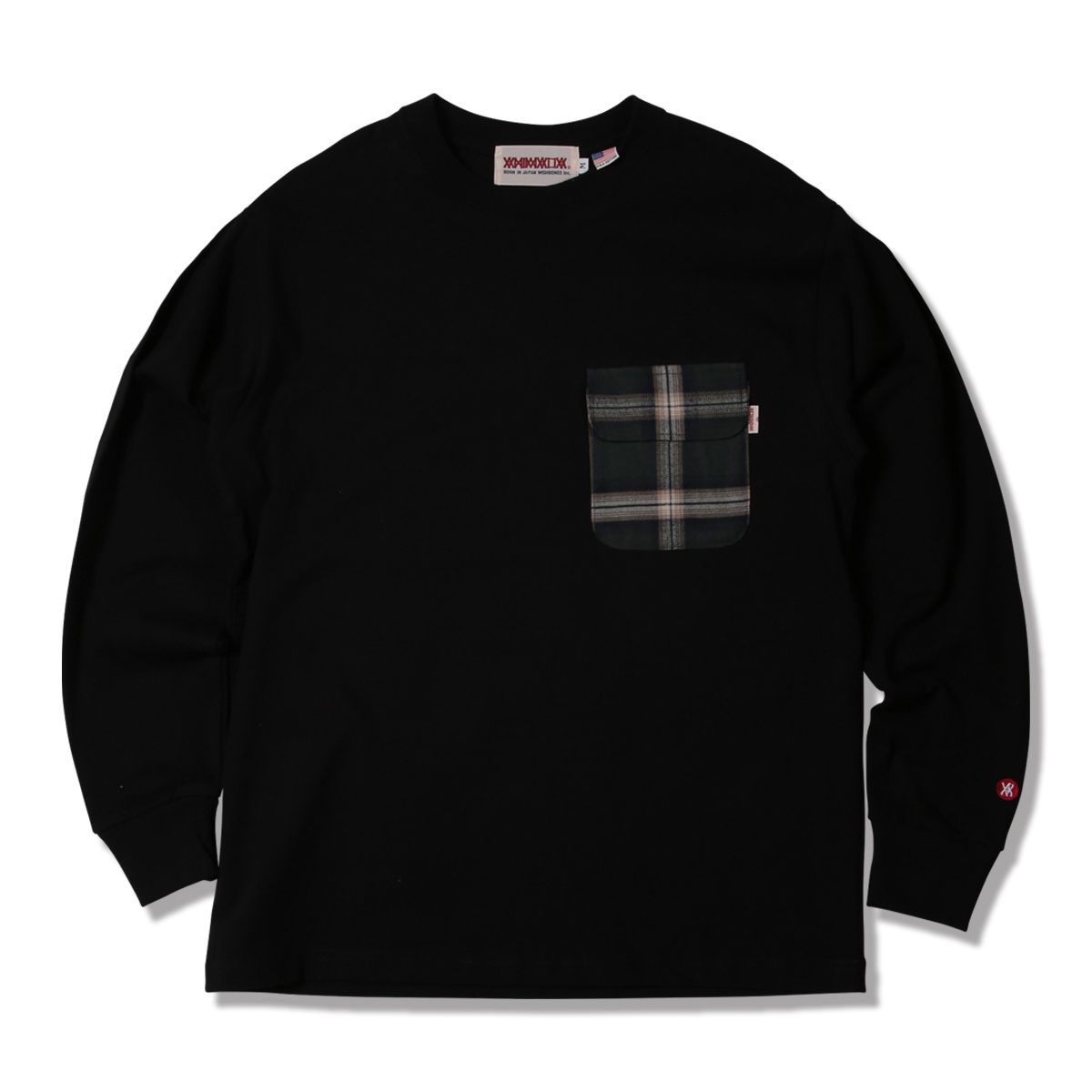 81.oz US  Cotton L/S -CHECK POCKET