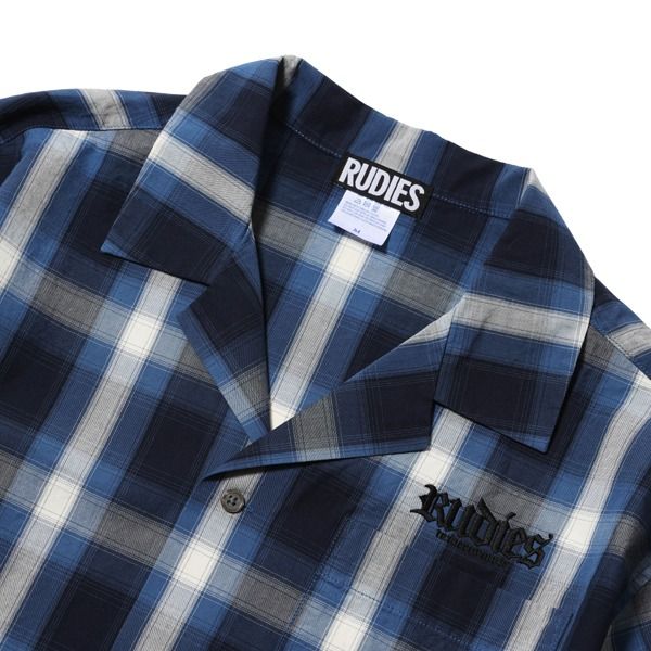 HOOK OPEN COLLAR CHECK-SHIRTS