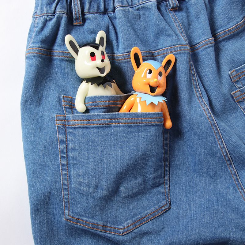 WバーガーとWポケットのセットのデニムパンツ