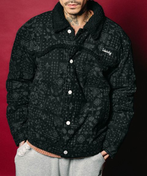 Bandanna corduroy ranch jacket