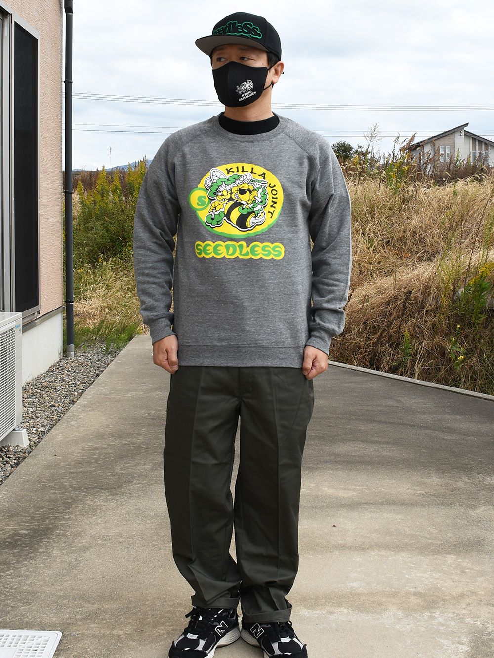 killa joint tri-blend wraglan slv. crew