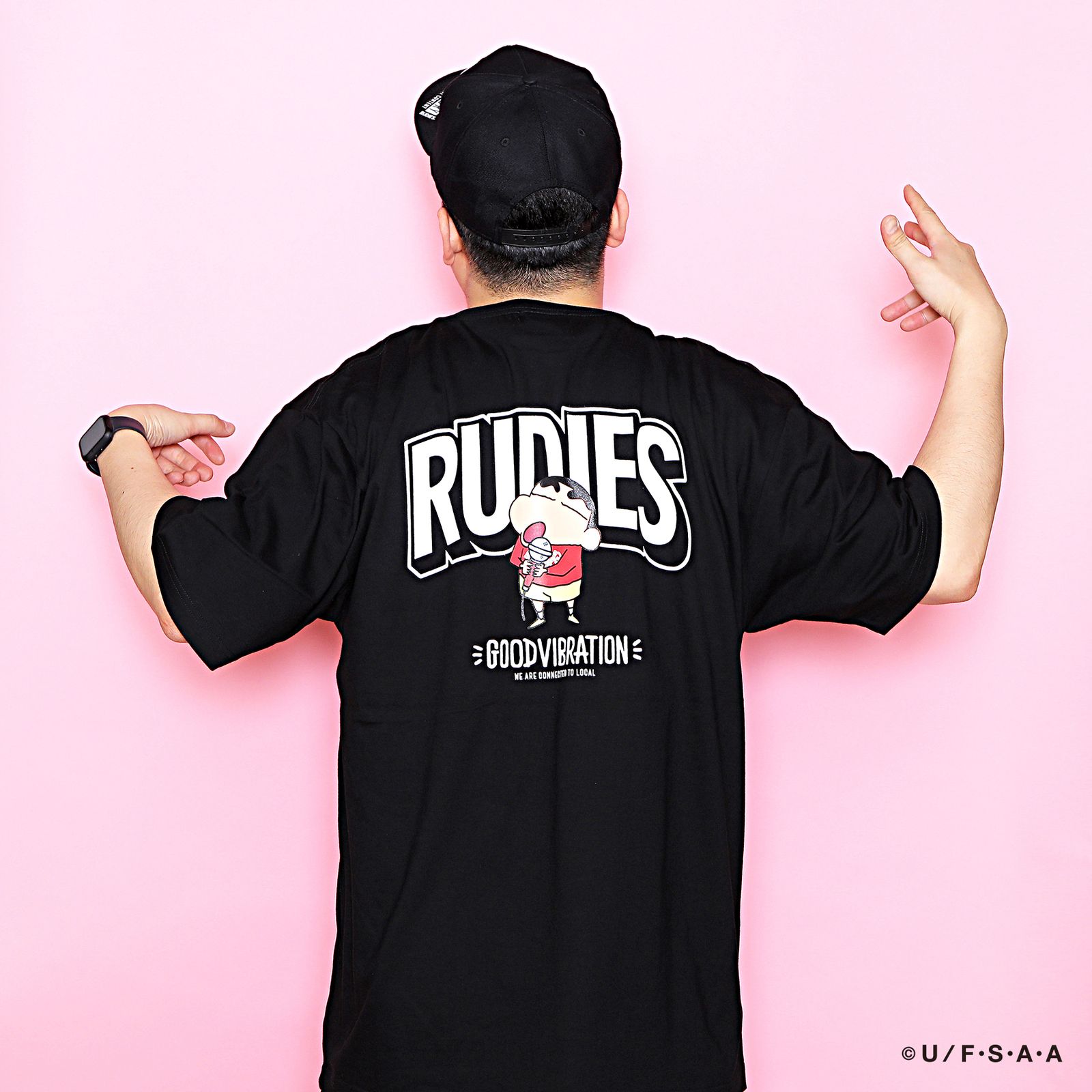 RUDIE'S x CRAYON SHINCHAN MICROPHONE-T