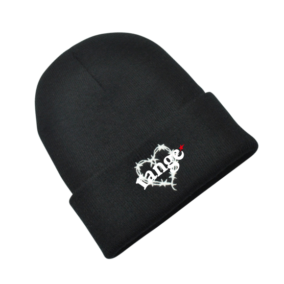 rg barbedwire heart beanie