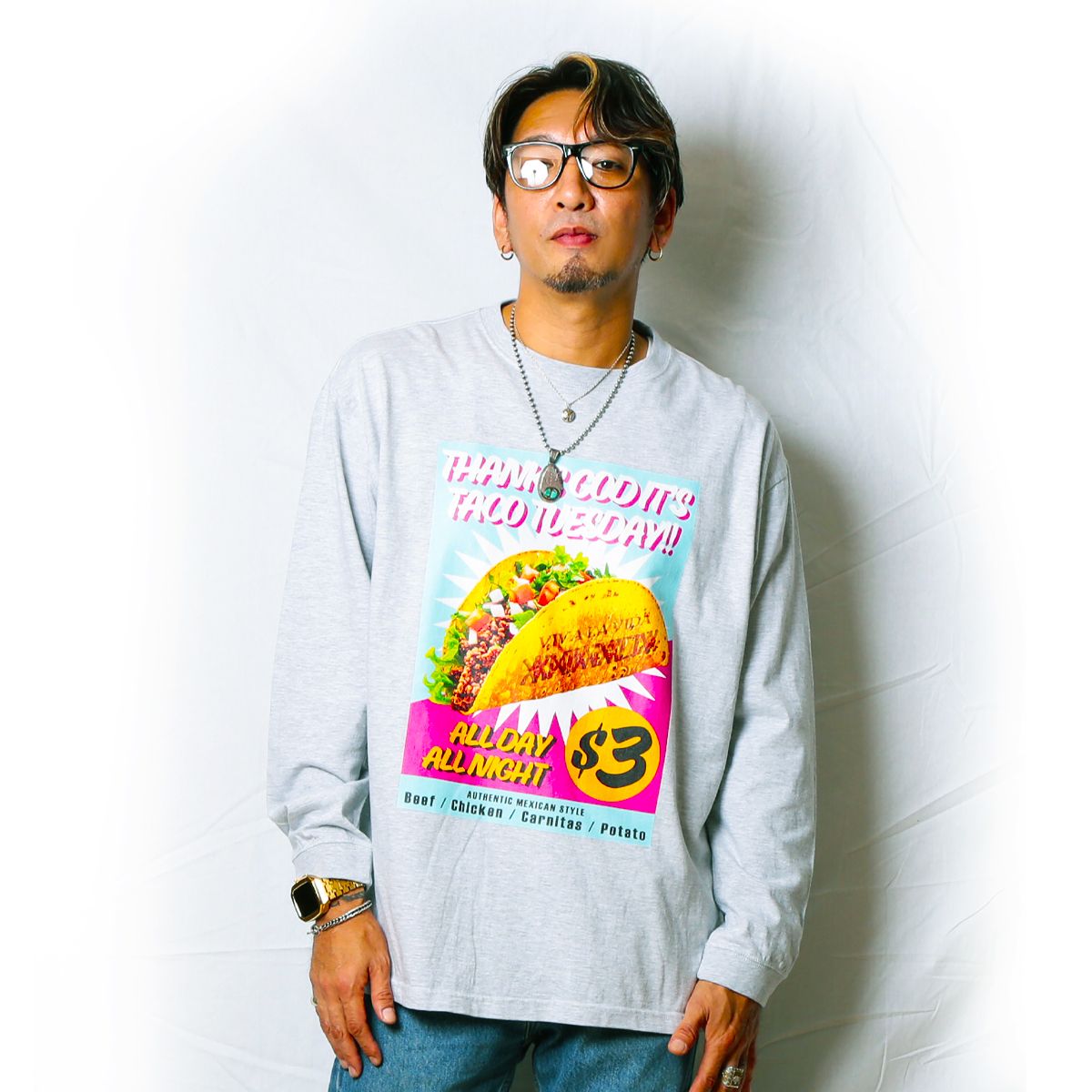 5.6oz. L/S Tee -TACO TUESDAY