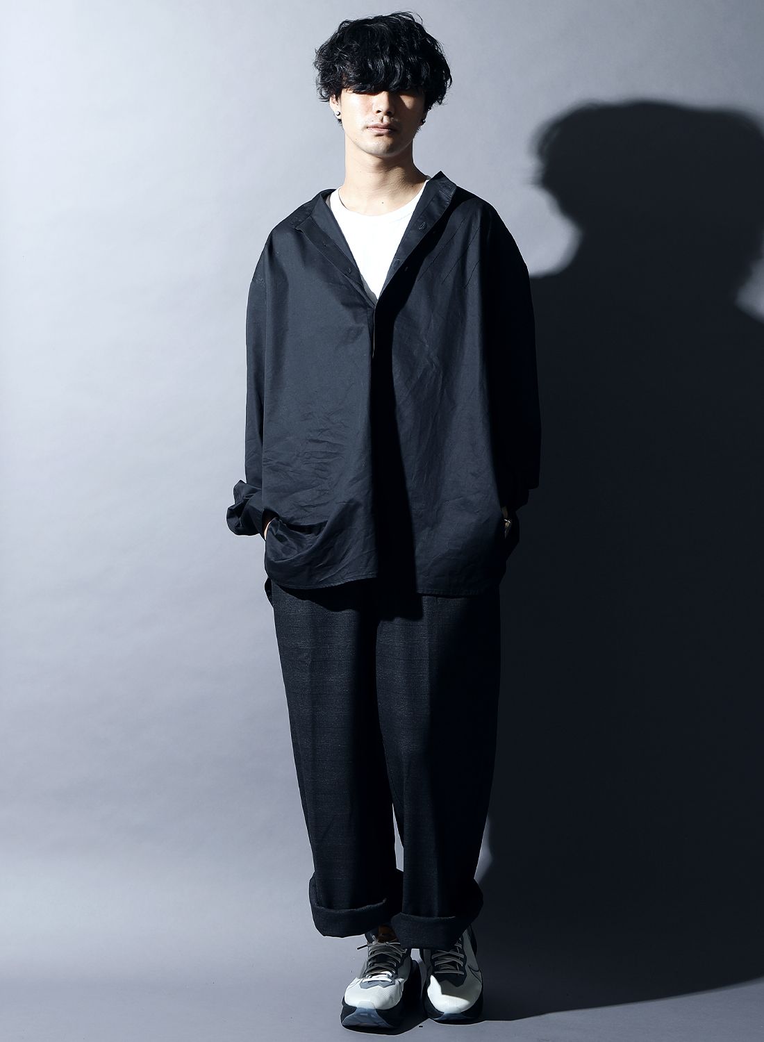 CHEAP -Band collar Shirts-