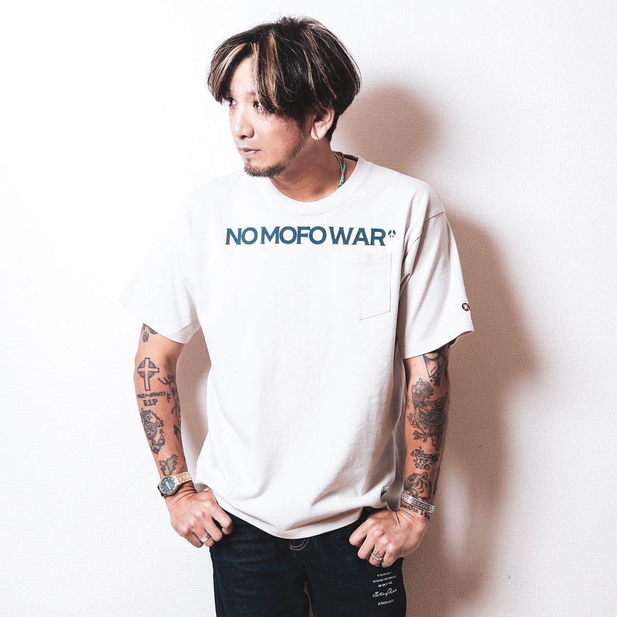 HEAVY POCKET Tee S/S - NO MOFO WAR