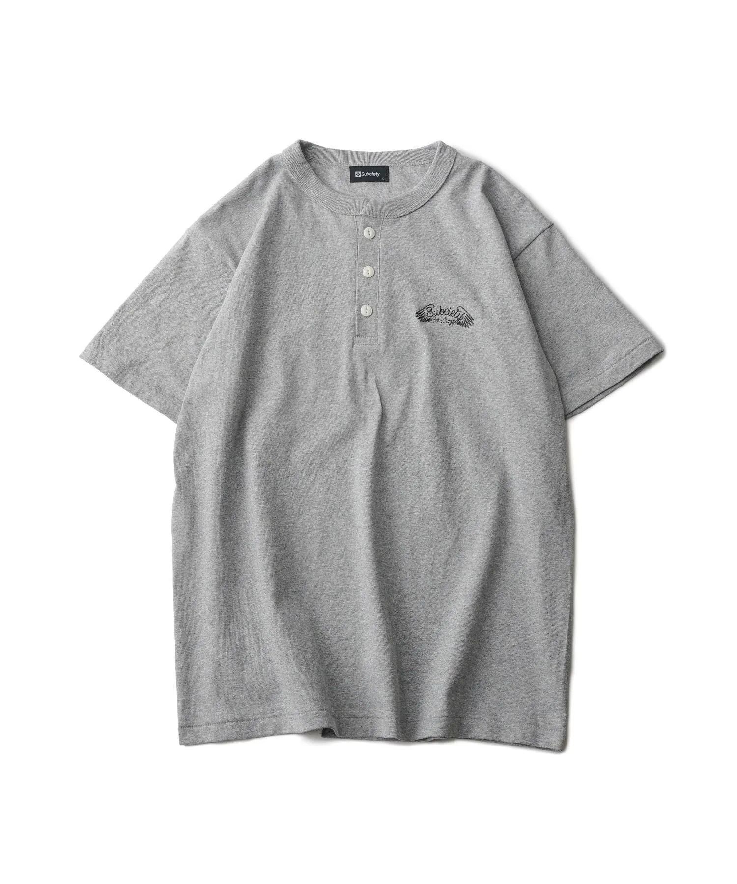 Henley neck tee
