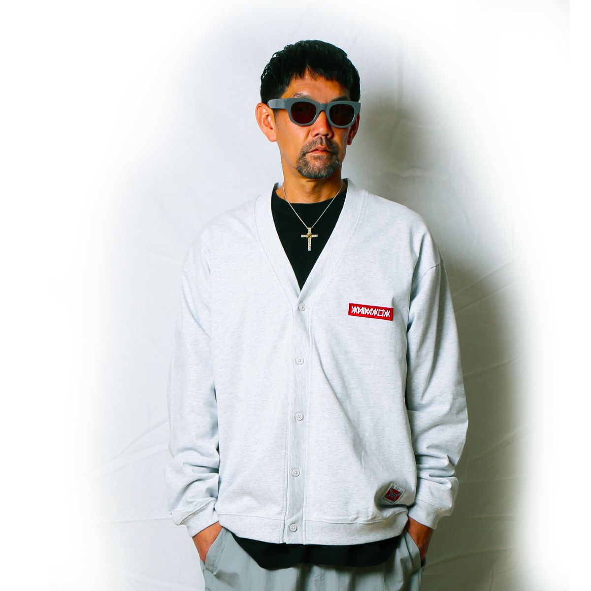 Sweat Cardigan -LOGO