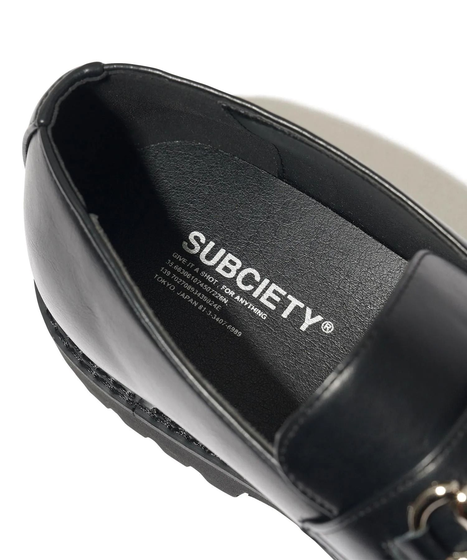 Metal plate loafers