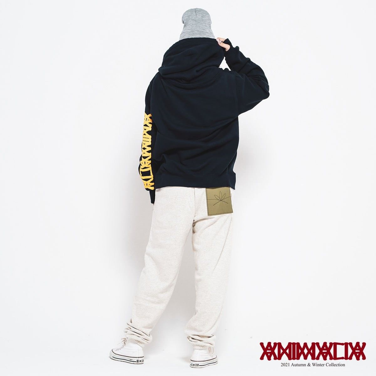 CROSS-NECK HEAVY OZ HOODIE