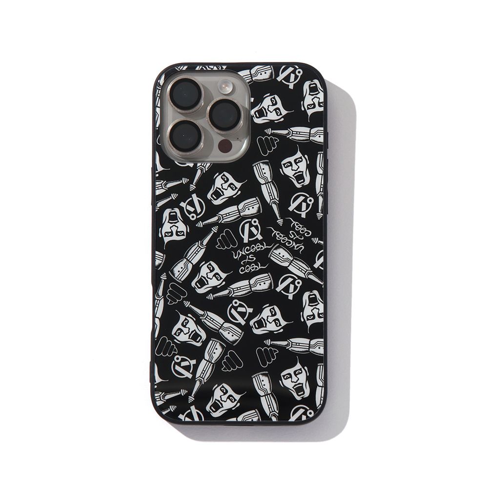 TEMPERED GLASS iPhone CASE / 超総柄