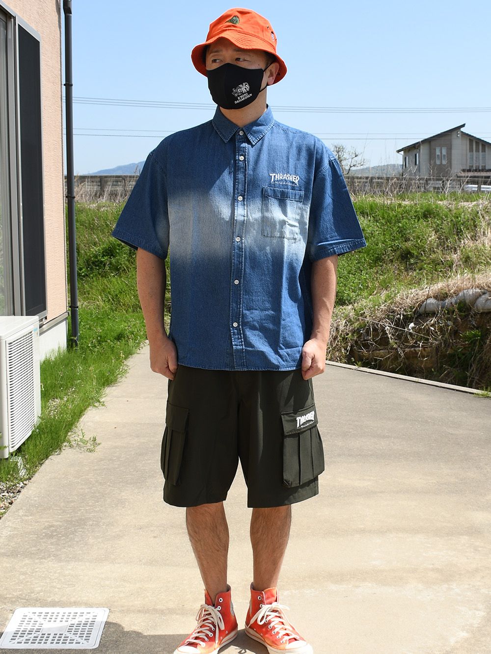 25 THRASHER NYLON-SHORTS