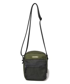 Mesh pocket mini shoulder bag