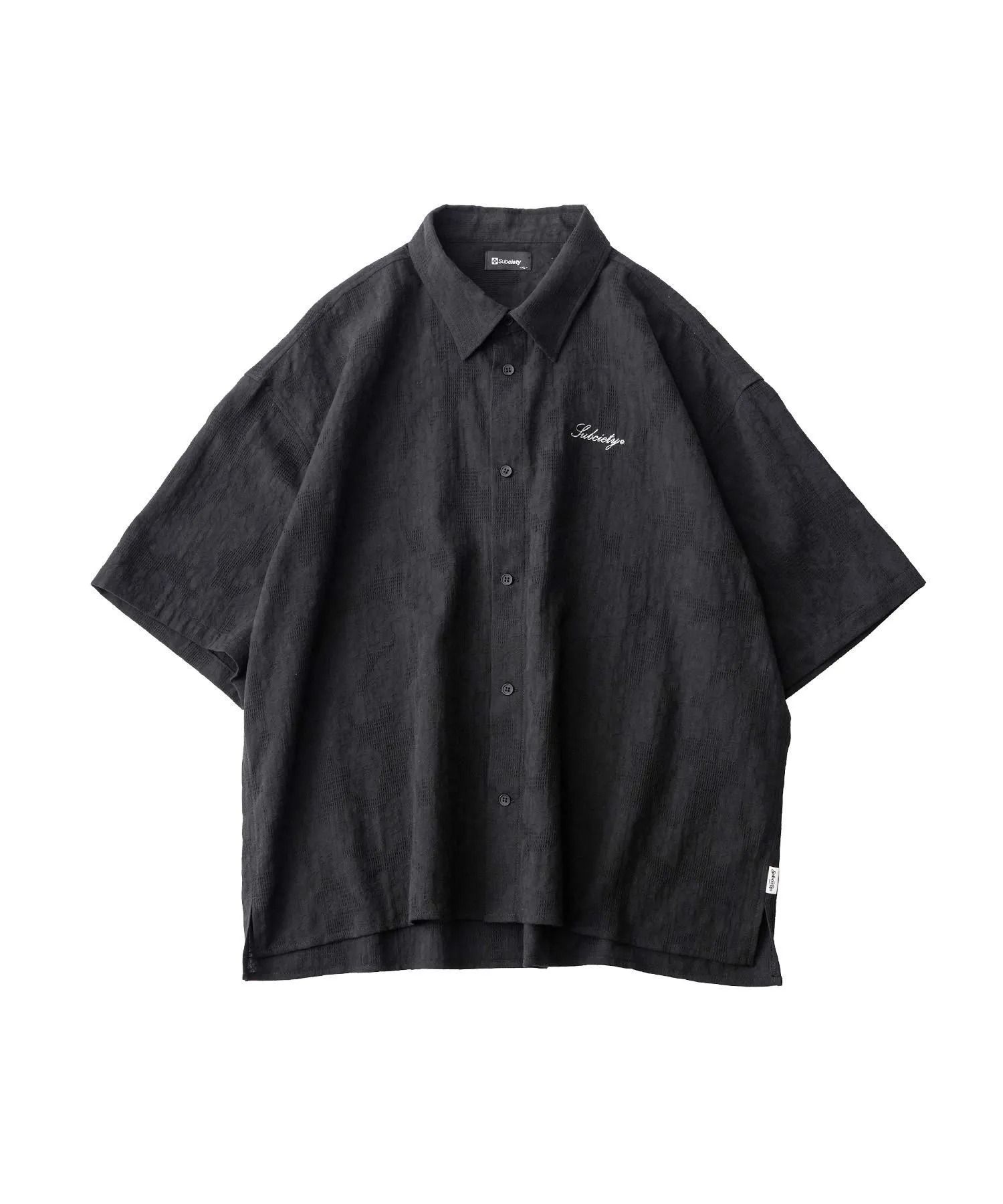 Flower jacquard shirt
