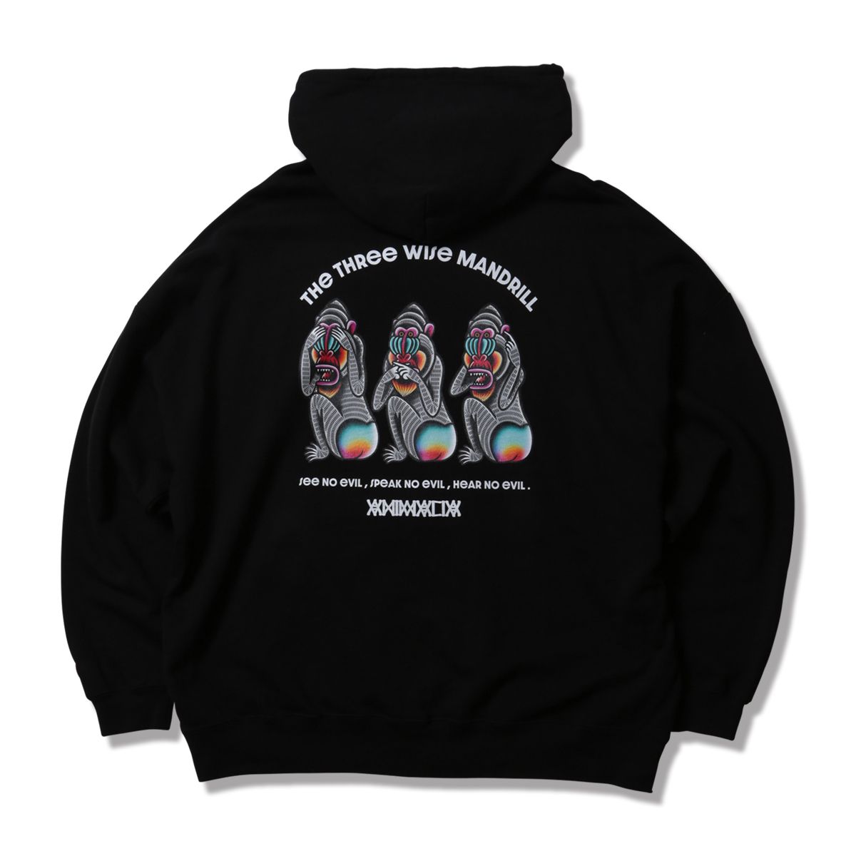 BIG SILHOUETTE P/O HOODIE - THE THREE WISE MANDRILL
