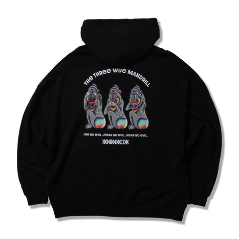 BIG SILHOUETTE P/O HOODIE - THE THREE WISE MANDRILL