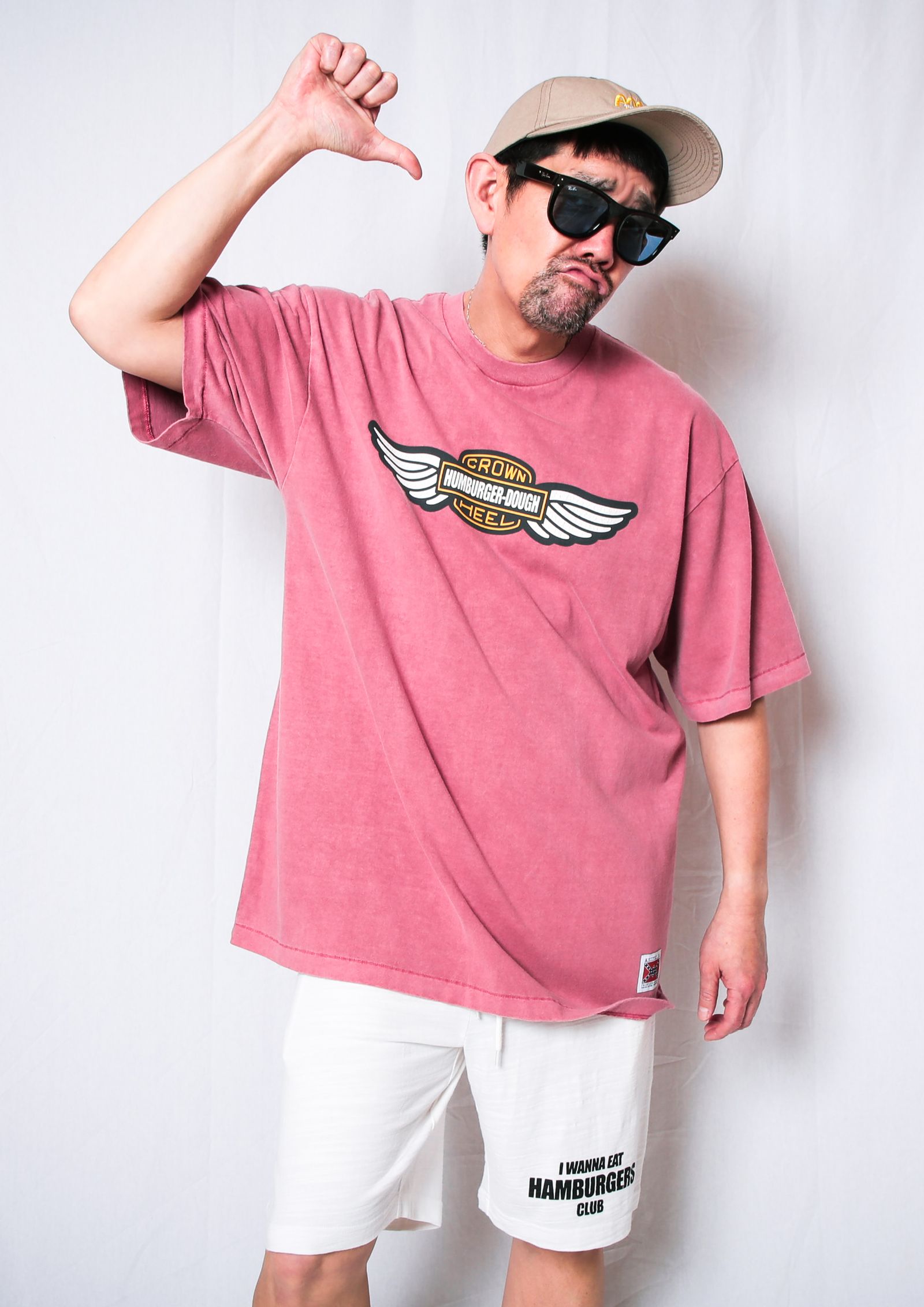 6.5oz PIGMENT DYEING S/S Tee - HUMBURGER-DOUGH