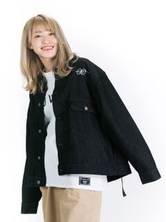 Half asleeper Denim jacket