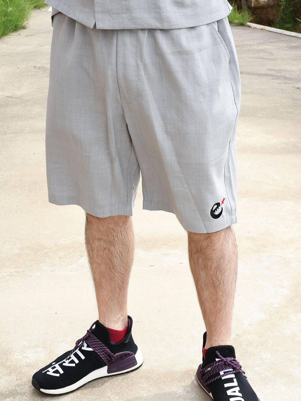 rg poly chambray easy shorts