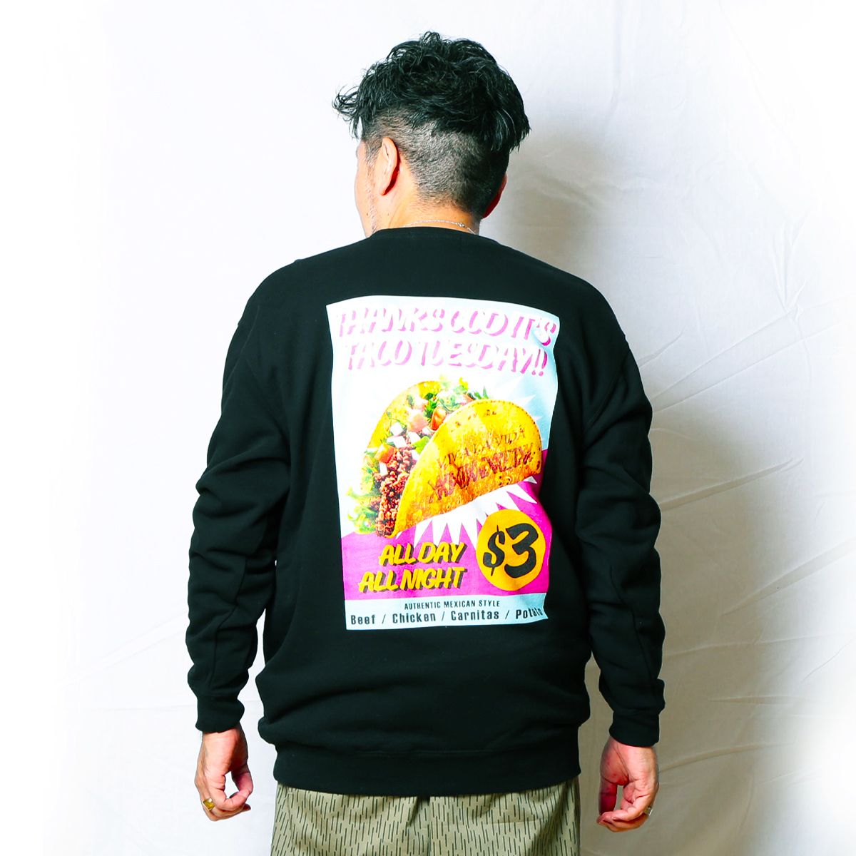 10oz Crew Sweat(loop terry) -TACO TUESDAY