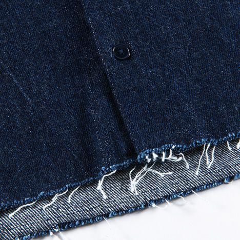 FLOWER DYED DENIM-SHIRT