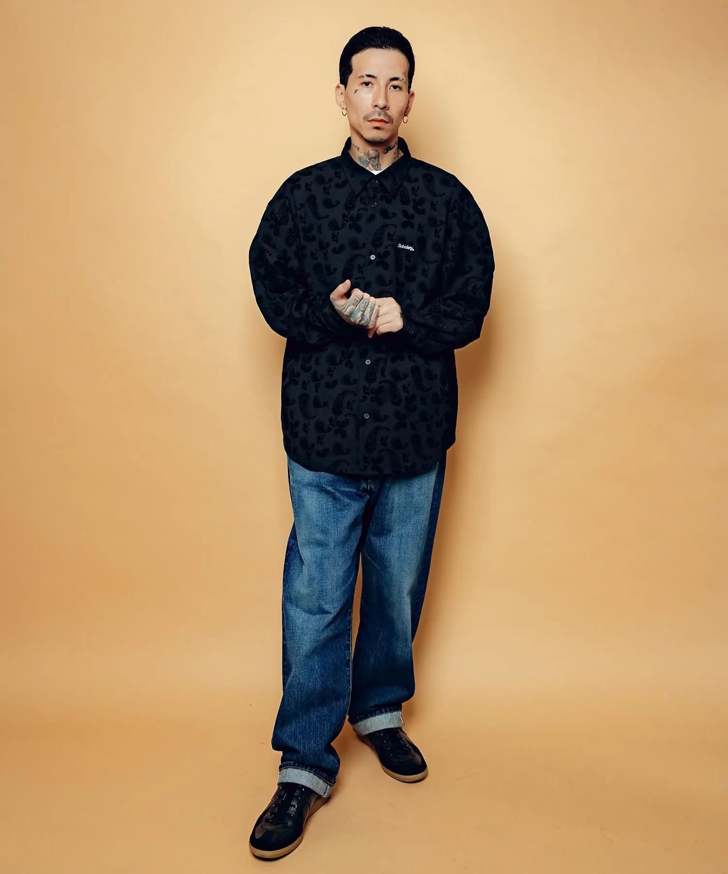 Flocky paisley shirt