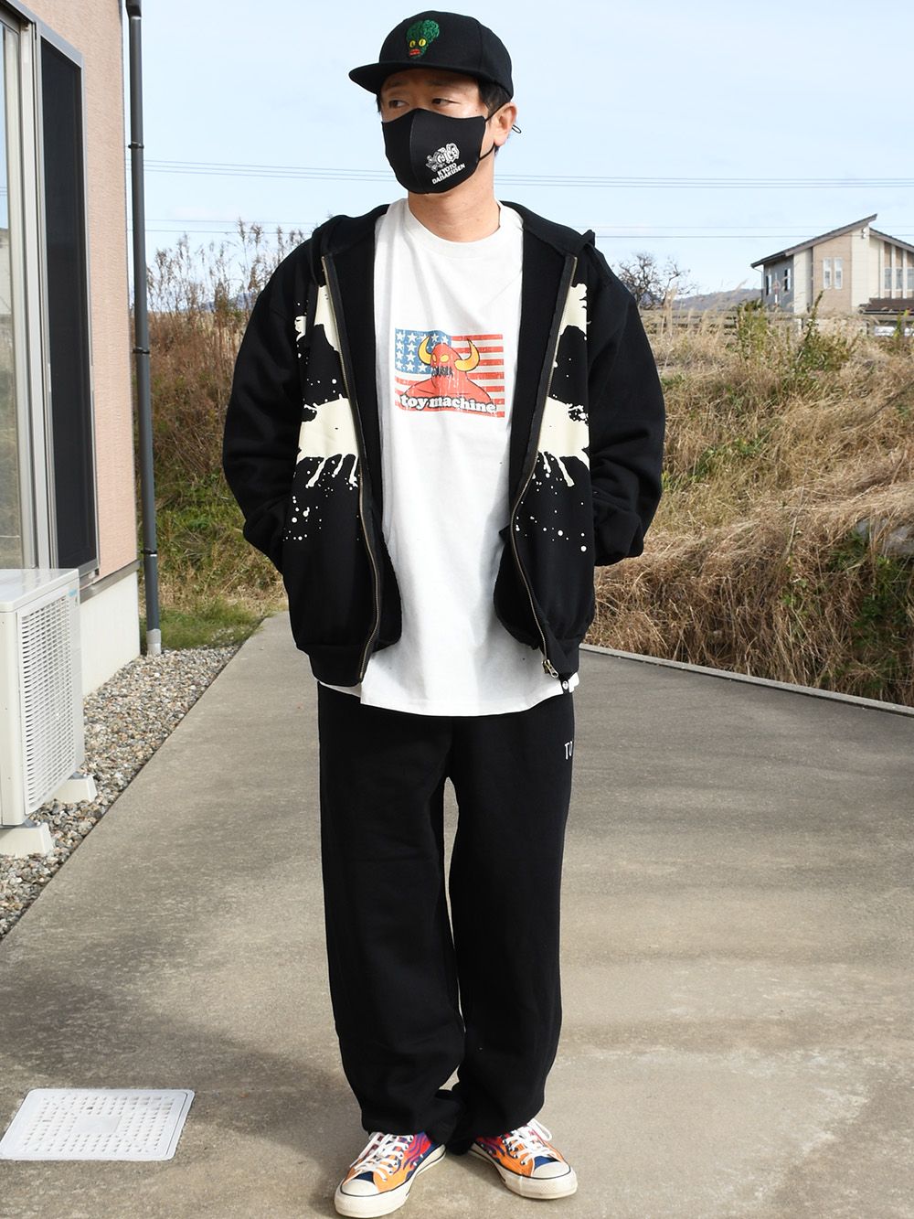 RORSCHACH SWEAT ZIP-PARKA